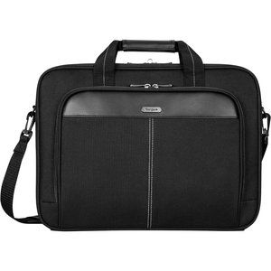 Targus Men's Black Polyester Foam Padded Classic Slim Messenger Bag